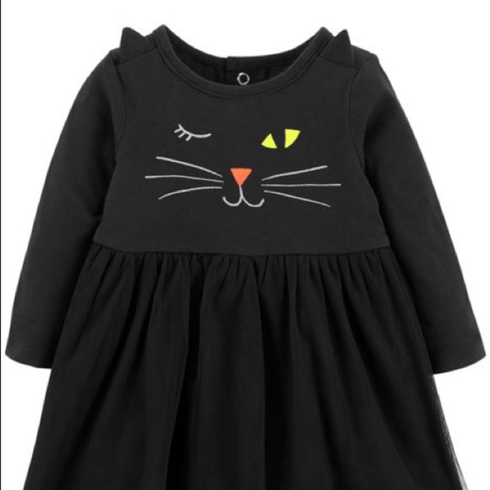 Black cat dress